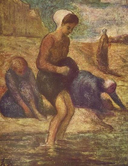 Badende junge Madchen, Honore Daumier